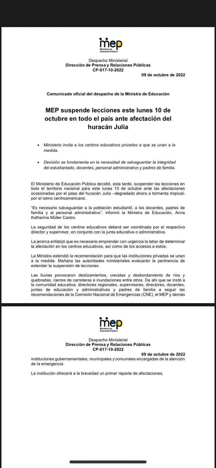 Comunicado