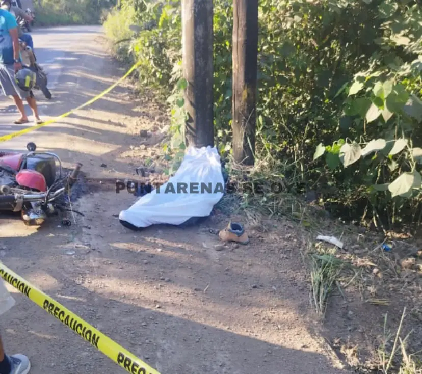 Motociclista fallecido en Cobano 