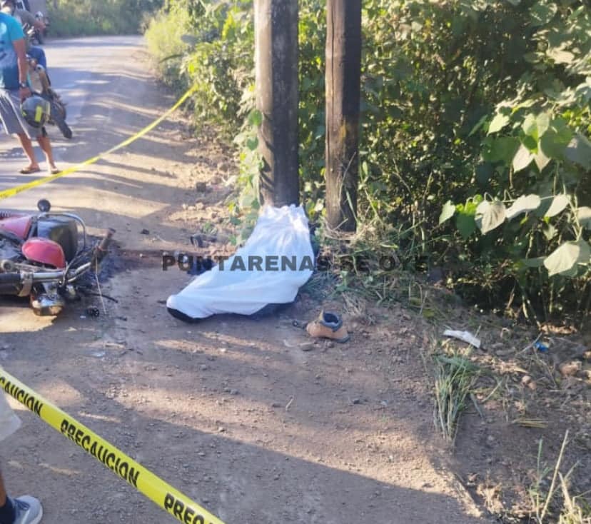 Motociclista fallecido en Cobano