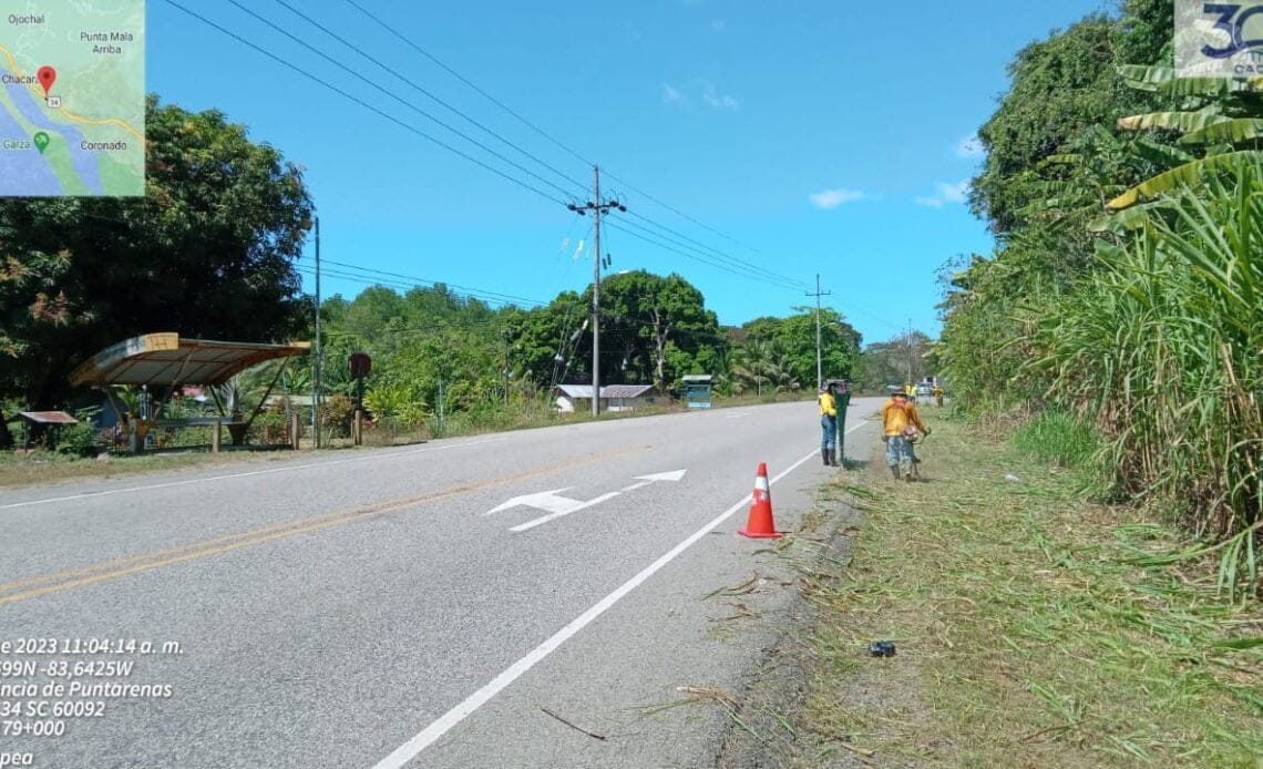 Trabajos de limpieza entre Dominical y Uvita 1 06 02 23 Trabajos de limpieza entre Dominical y Uvita imagen 1