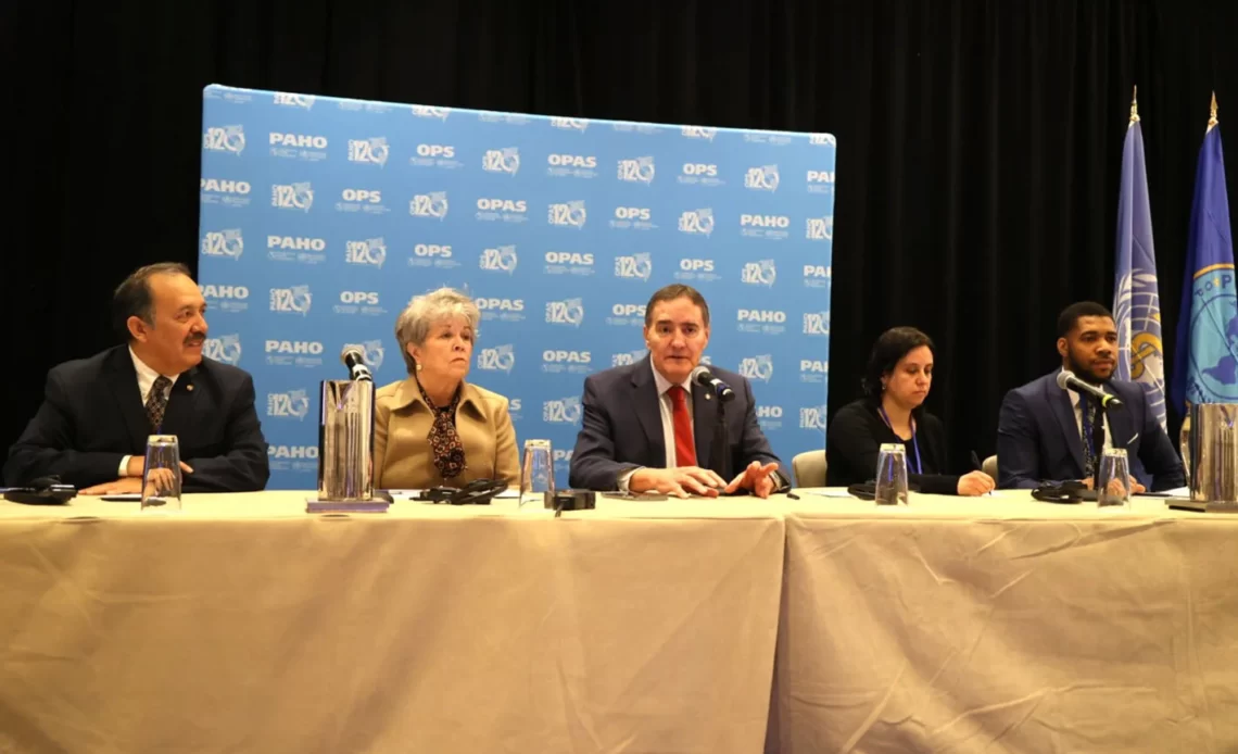 La OPS reúne a las autoridades de salud de las Américas para dialogar acerca del futuro instrumento sobre pandemias 1 inb meeting 2 1400x933
