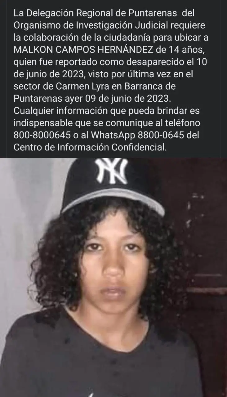 Este es el menor reportado desaparecido en Barranca. Cuerpo fue hallado en Río Barranca 