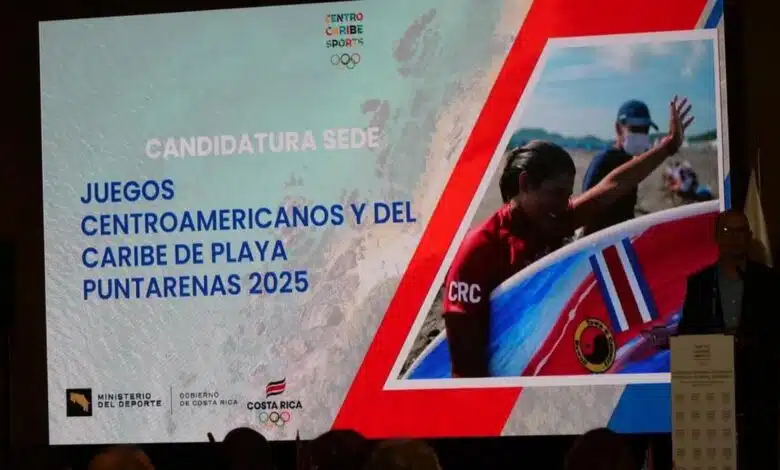 En 2025, Puntarenas será sede de los Juegos Centroamericanos y del Caribe de Playa.