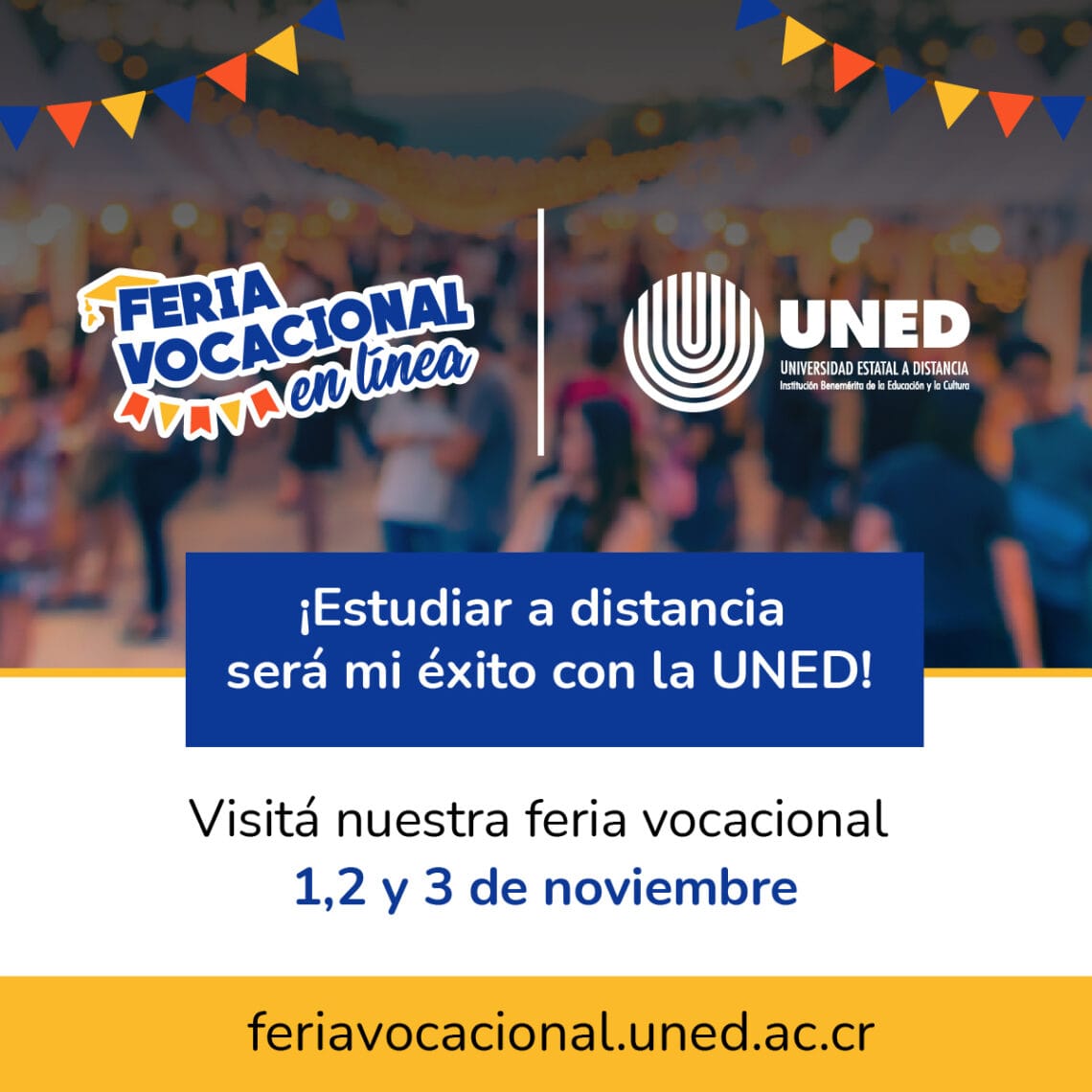 Feria Vocacional en Línea 2023 de la UNED inicia este 1 de noviembre