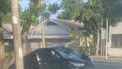 Así quedó el vehículo