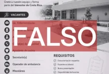 Publicación que desmiente el Hospital de Puntarenas